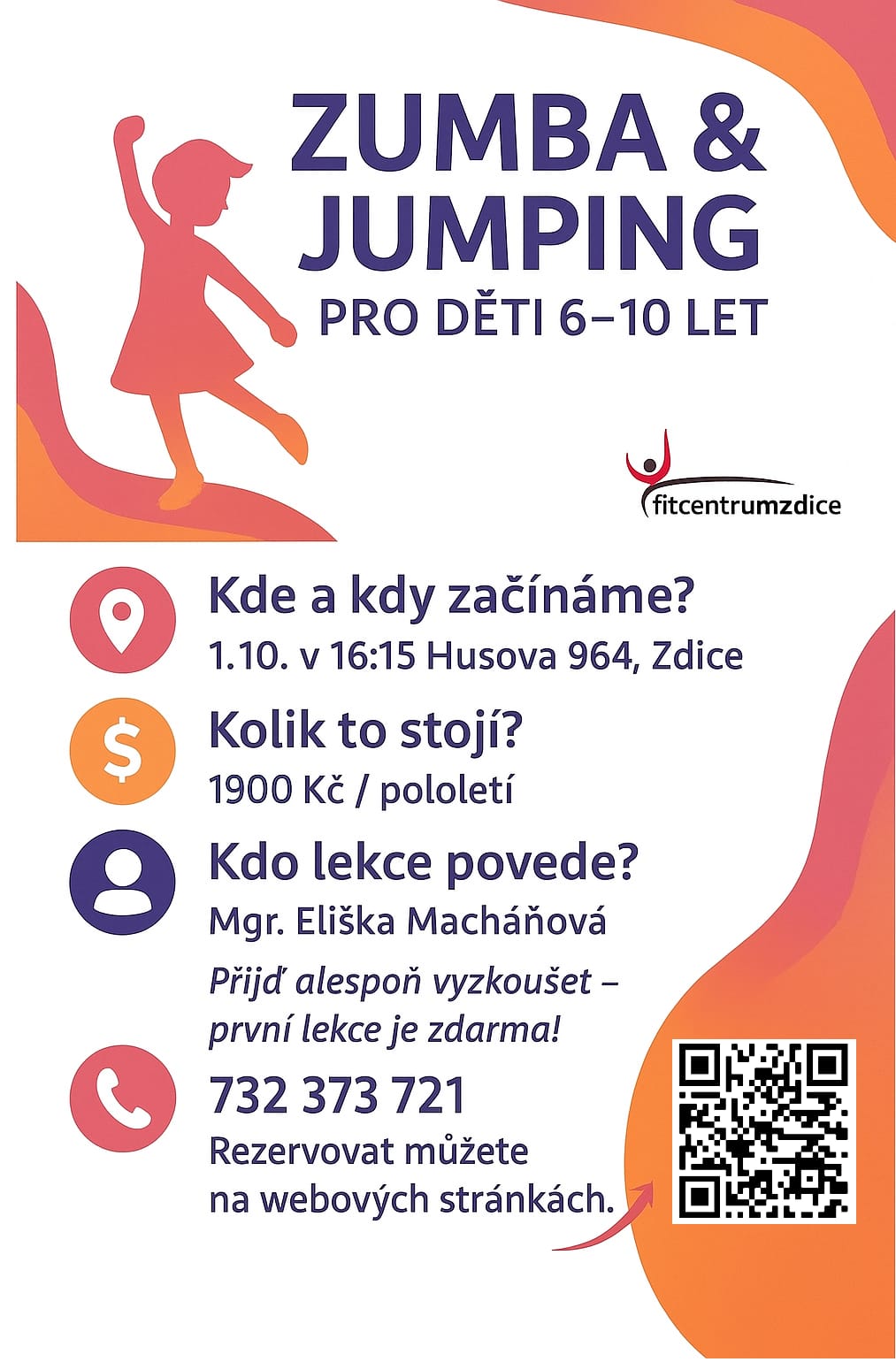 Banner Zumba děti.